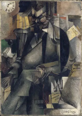 The Publisher Eugène Figuière, by Albert Gleizes, oil, 1913