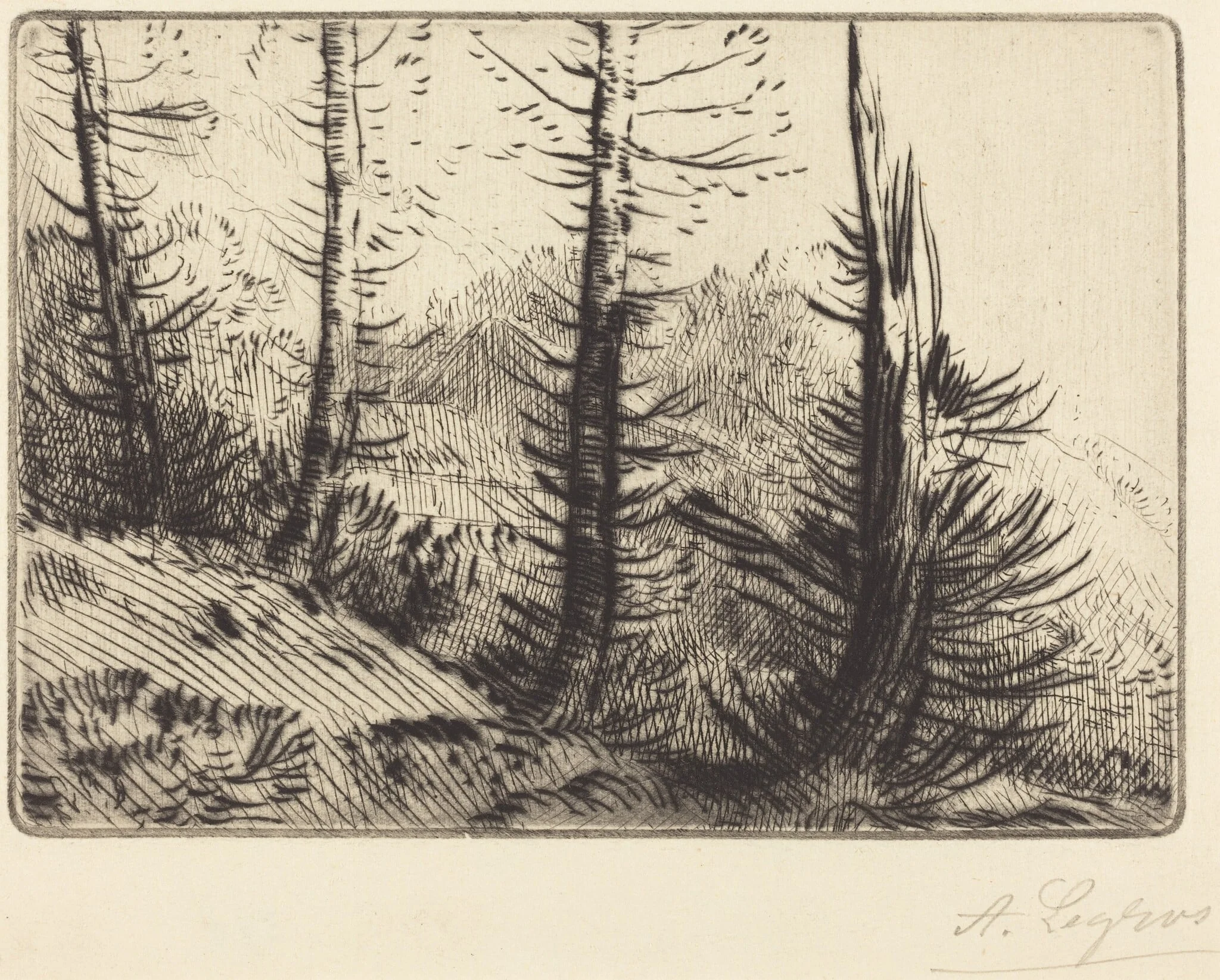 In the Pyrenees (Dans les Pyrenees), detail