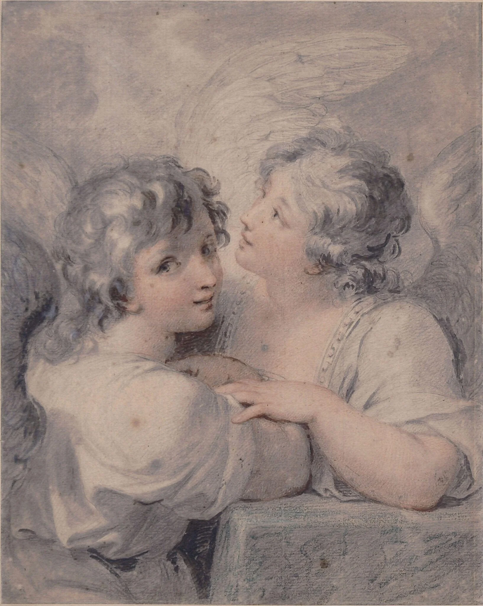 Two Angels, detail