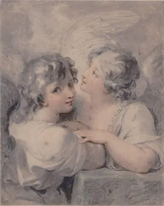 Two Angels, by Giovanni Battista Cipriani, 1750