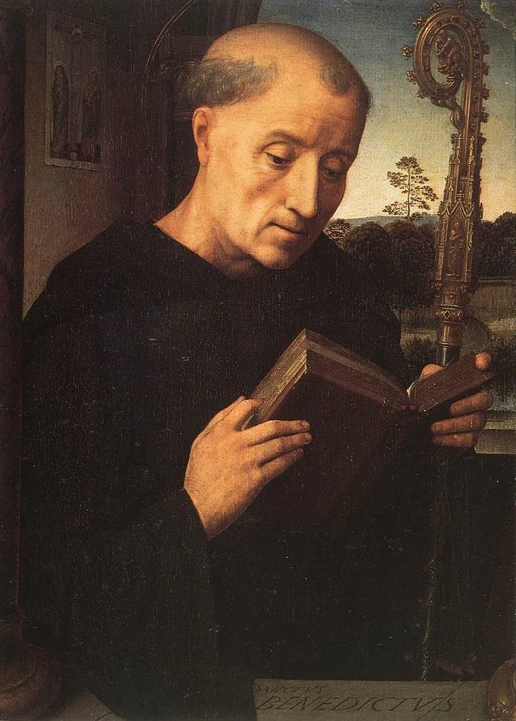 Saint Benedict: Left wing, detail