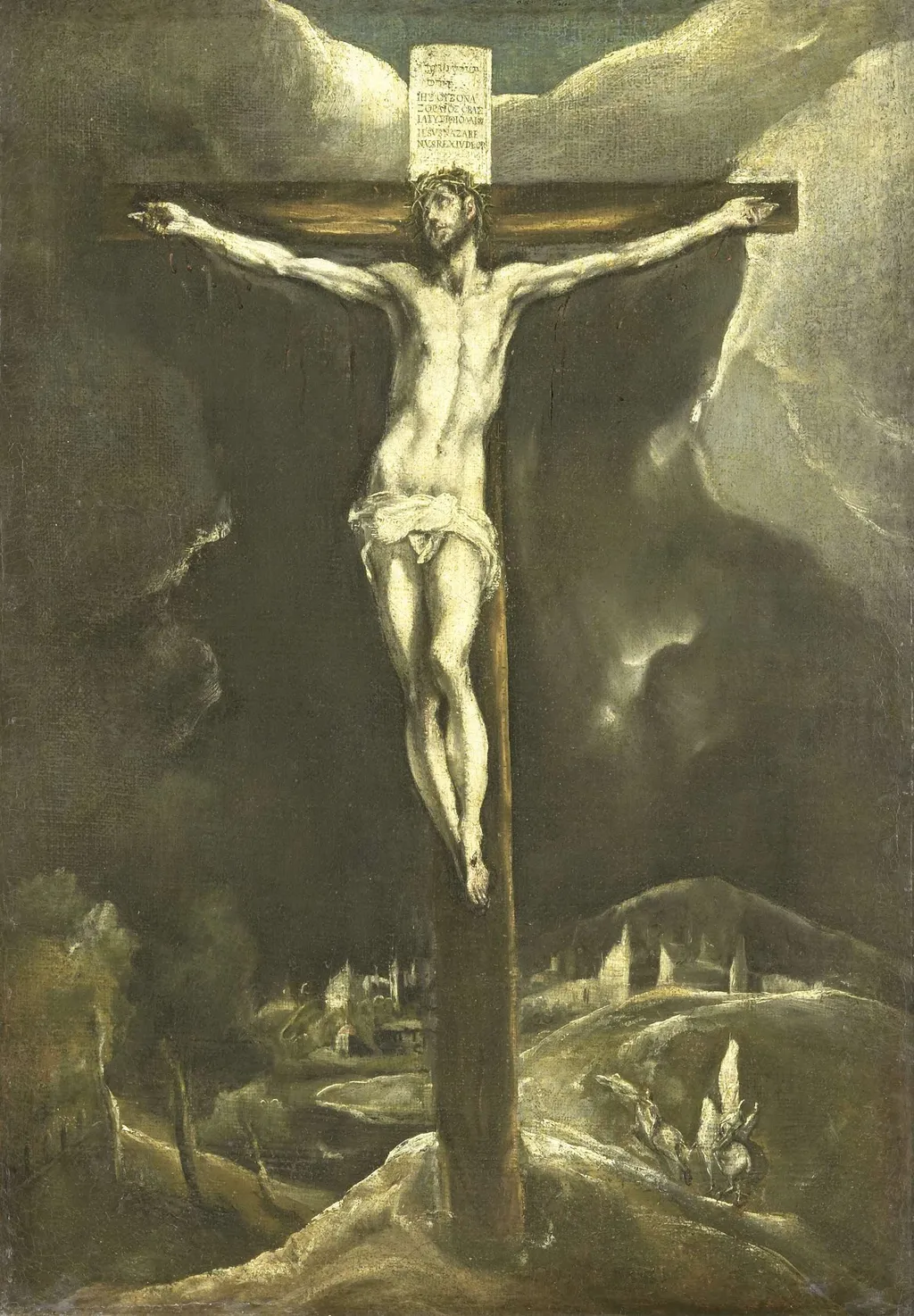 Christ on the Cross, by El Greco, oil, 1610