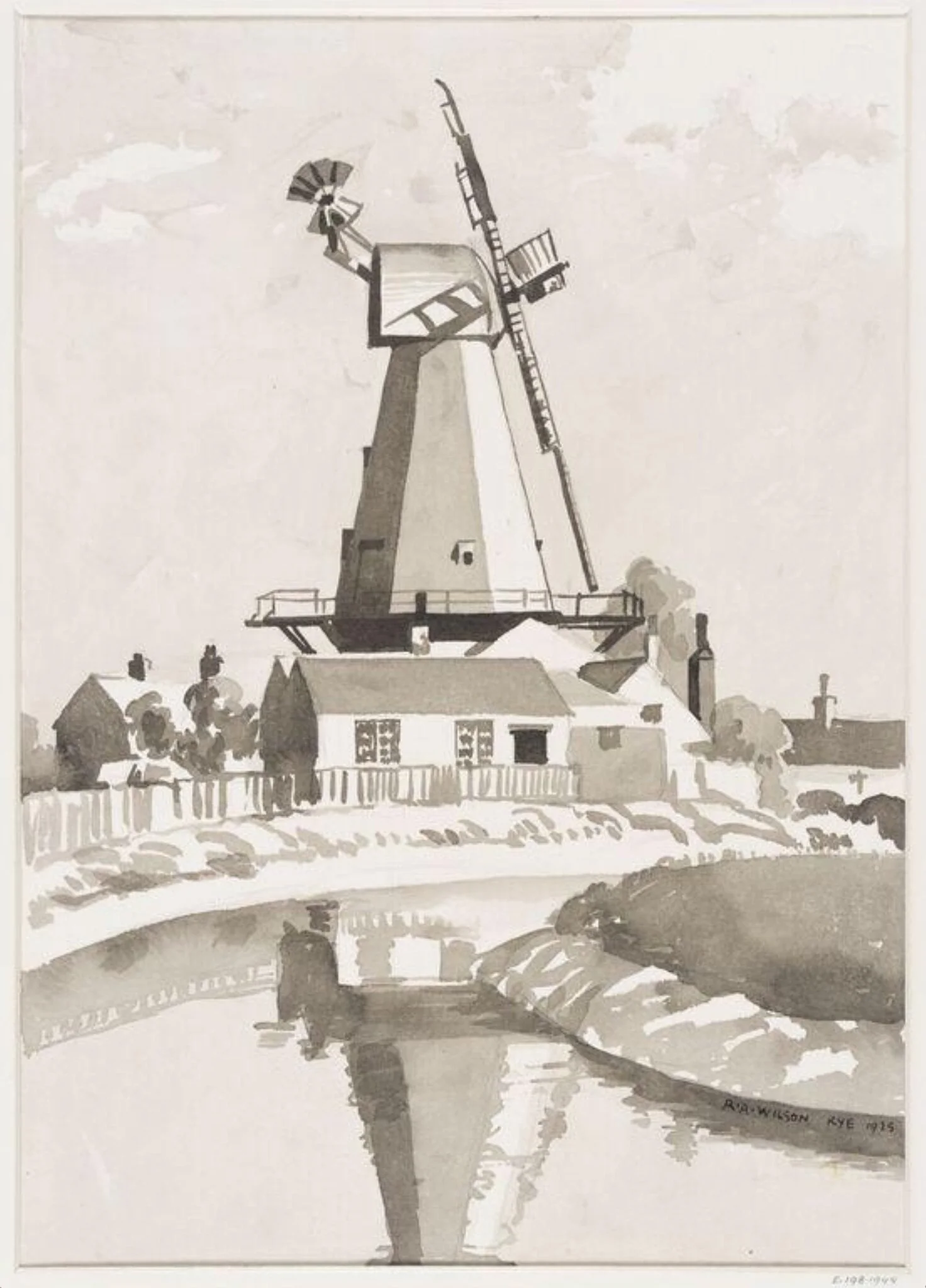Flour mill at Rye, Sussex, detail