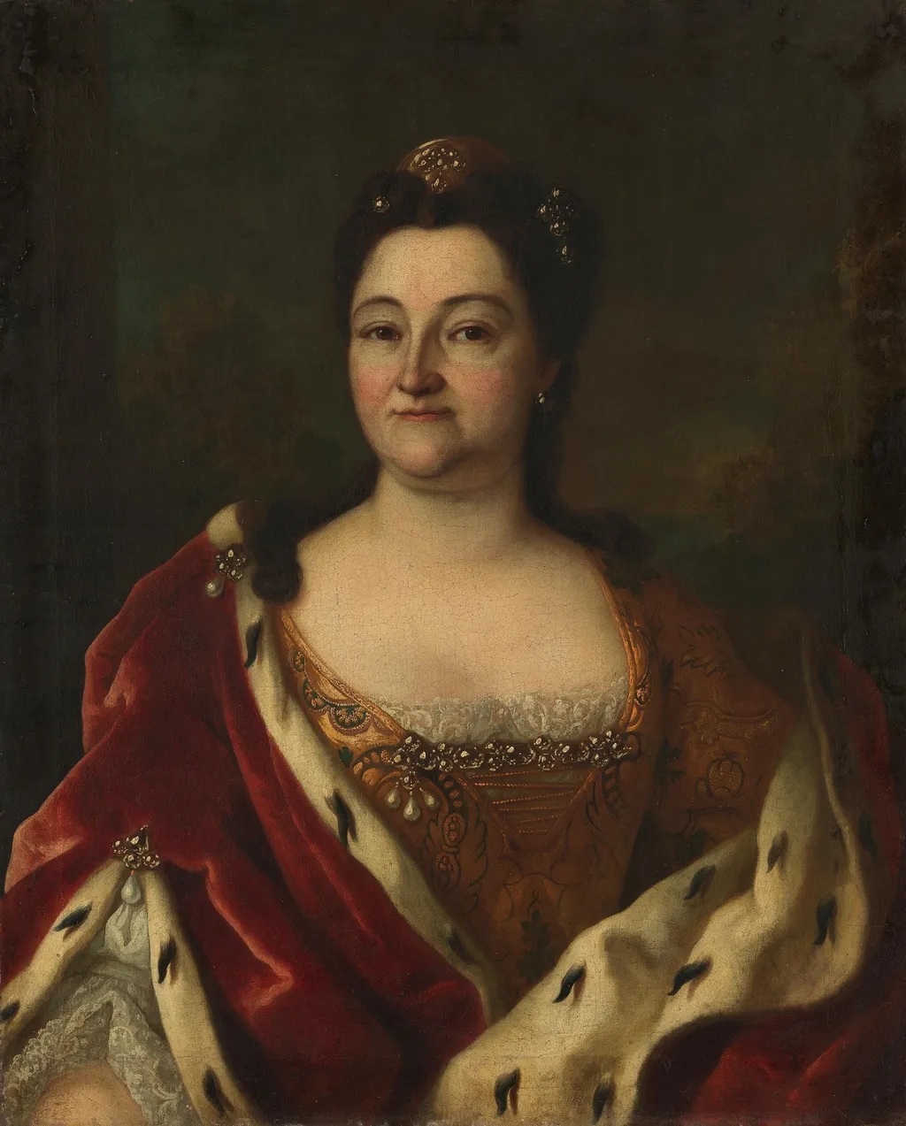 Louise von Waldeck-Pyrmont, by Henri Millot, oil, 1750