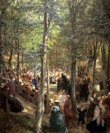 Sermon in the Beech Grove near Kösen, detail
