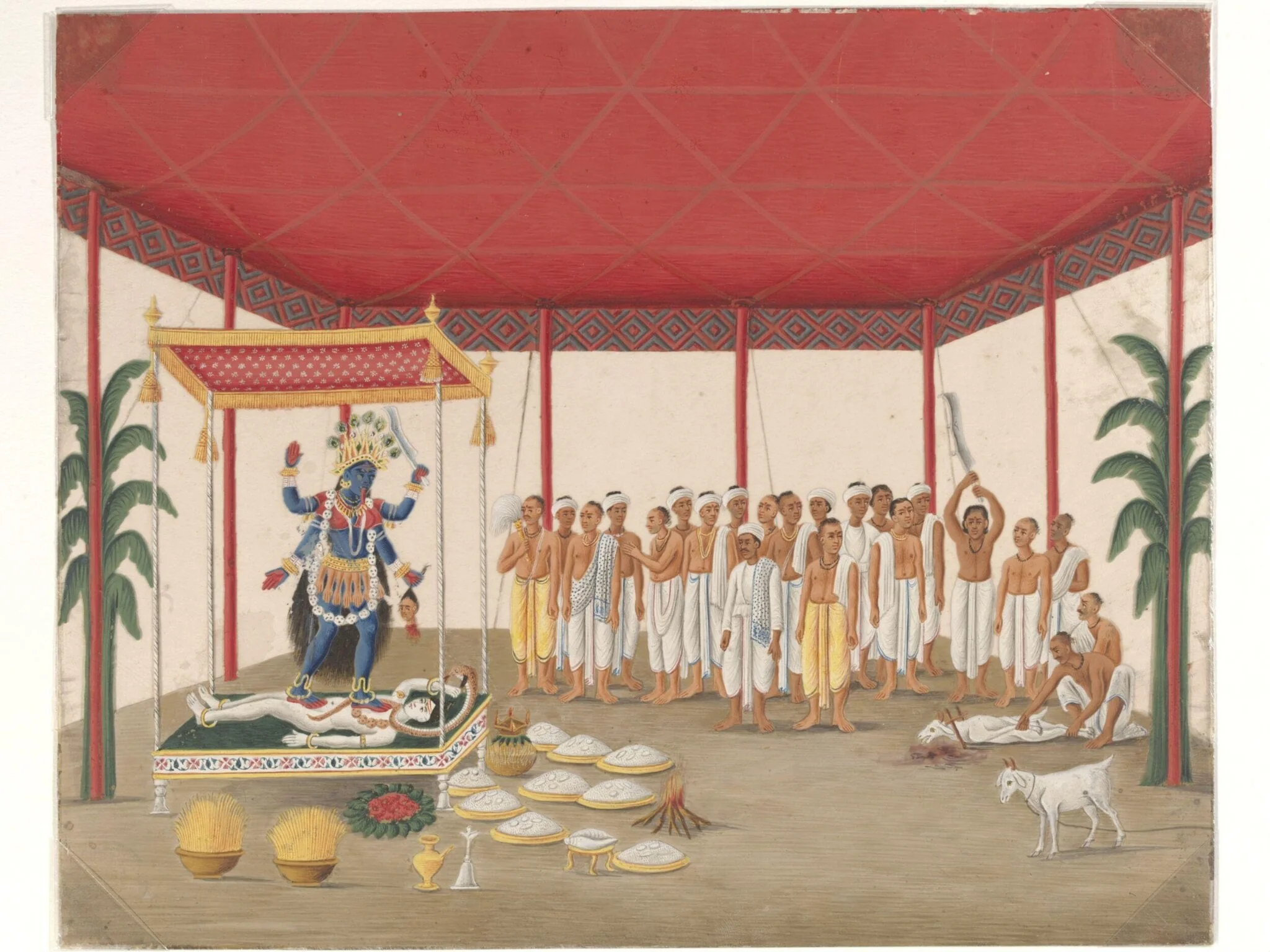 Kali puja, detail