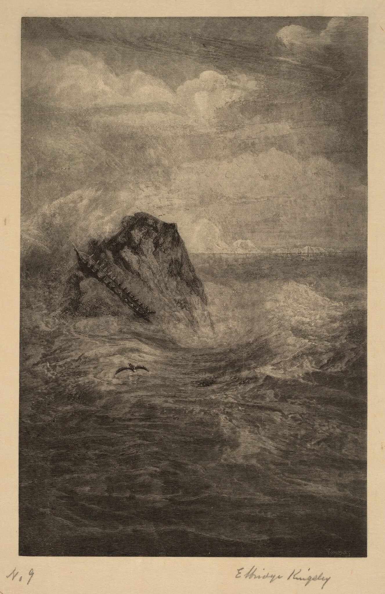 A Rock in the Sea, detail