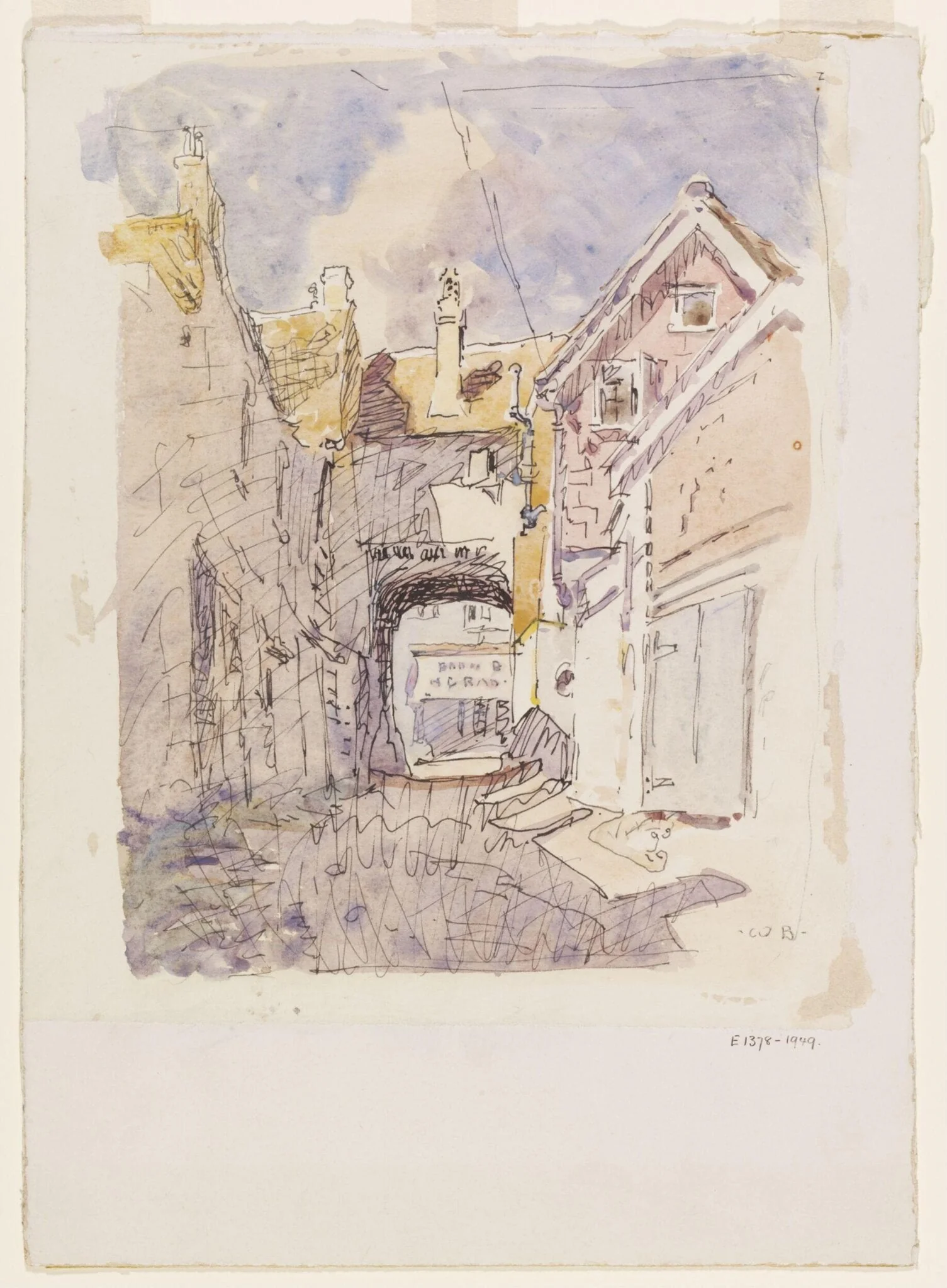 Yard off the Main Street, Halstead, Essex, detail