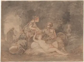 Lot and His Daughters, by Antoine Pesne, 1756