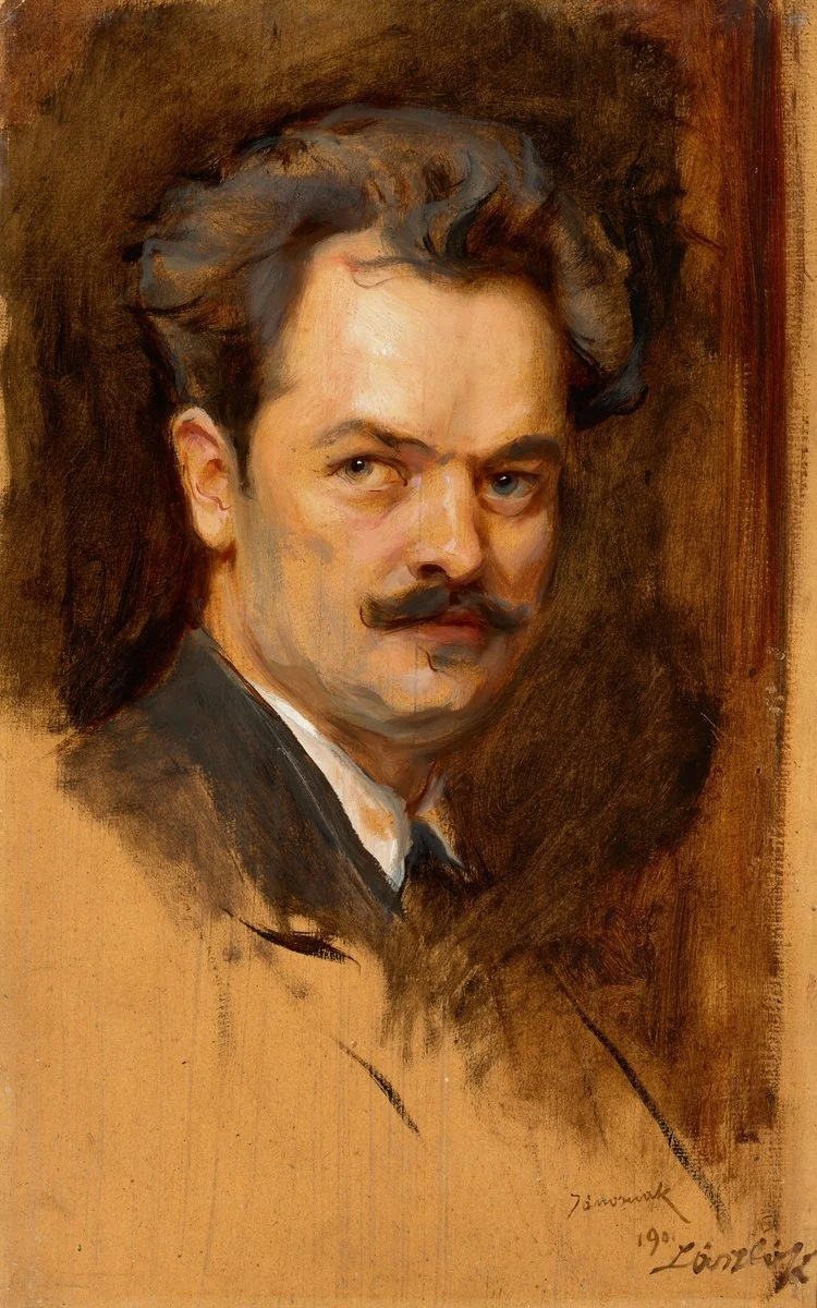 Portrait of János Fadrusz, detail