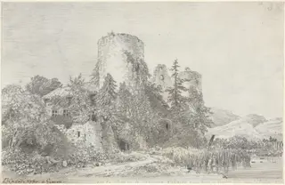 Vue du Chateau de Saconnex, by Louis-François Cassas, chalk, 1780