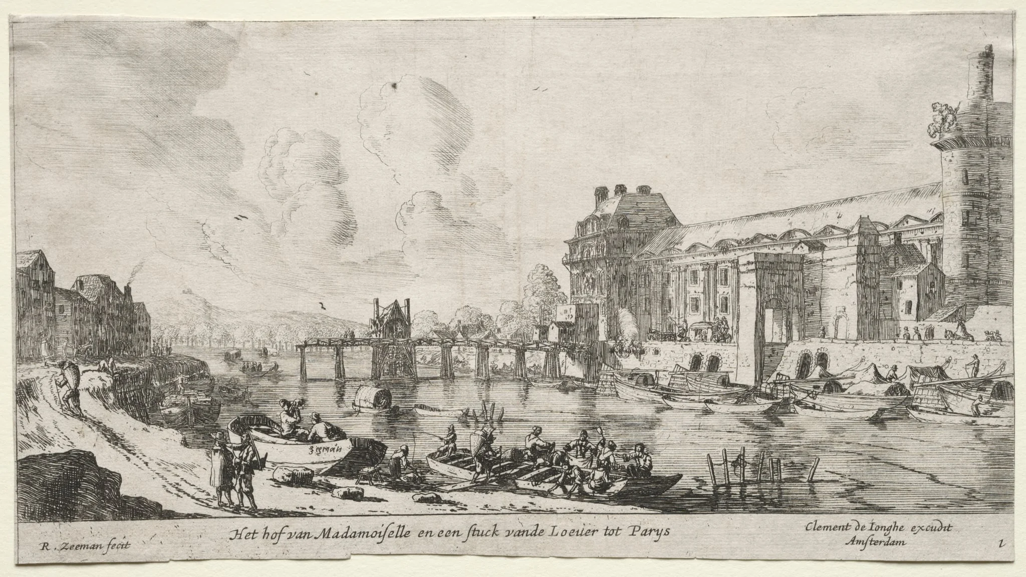 Views of Paris: View of the Louvre and the Tuileries, detail