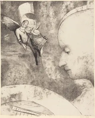 L'Art Celeste (The Celestial Art), by Odilon Redon, ink, 1894