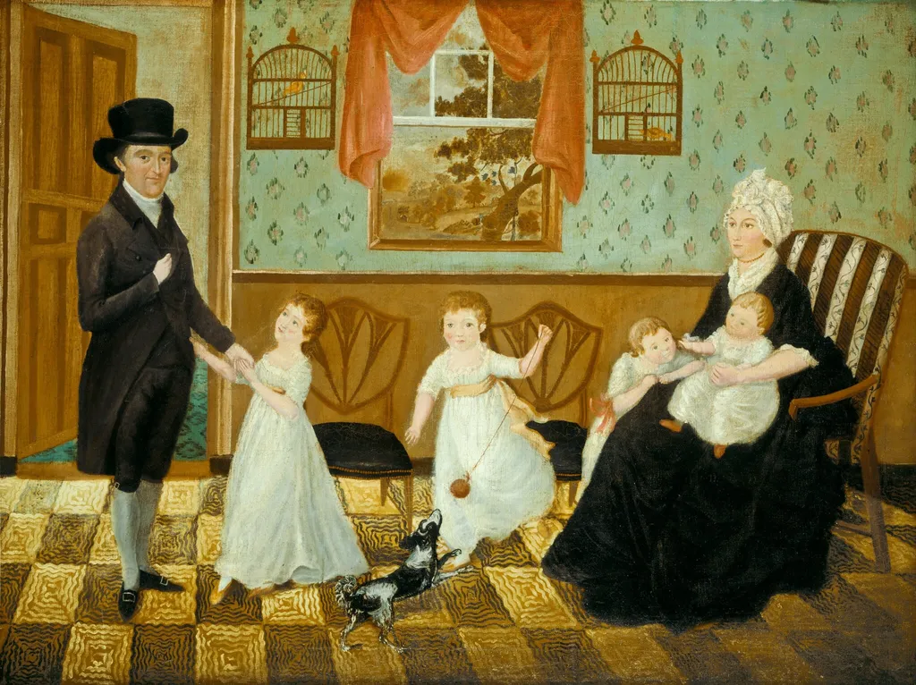 The Sargent Family, oil, 1800