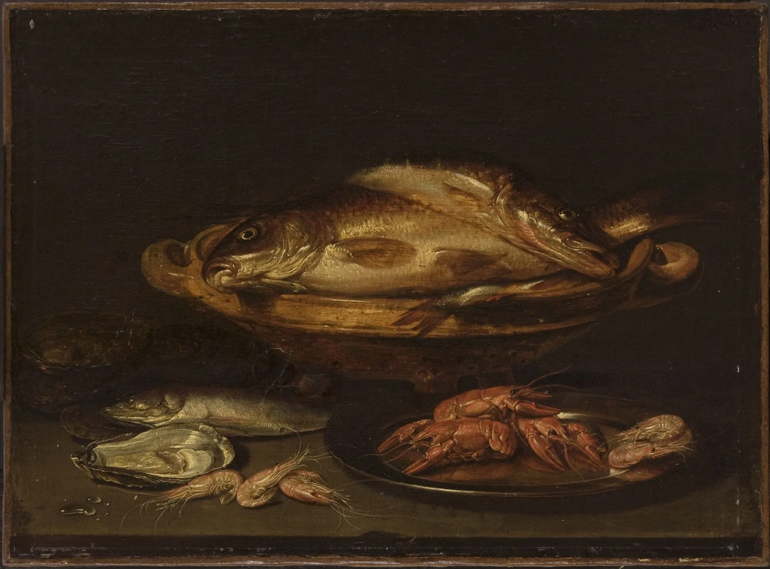 Still Life with Fish and Shellfish, detail