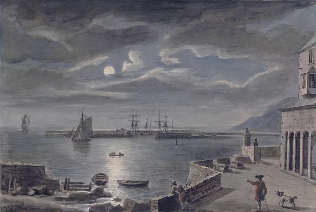 Lyme, by Coplestone Warre Bampfylde, watercolor, 1770