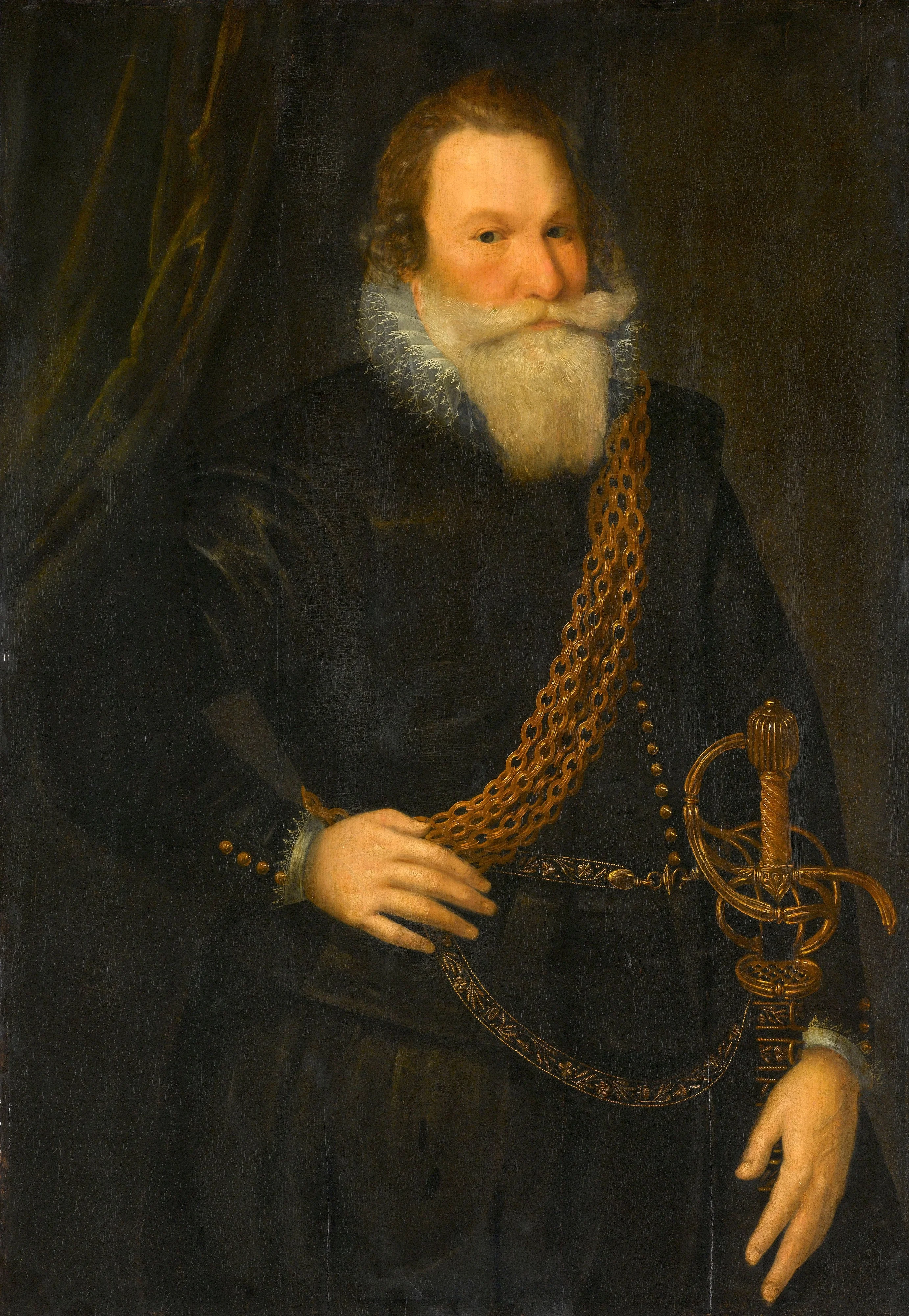 Portrait of a man, detail