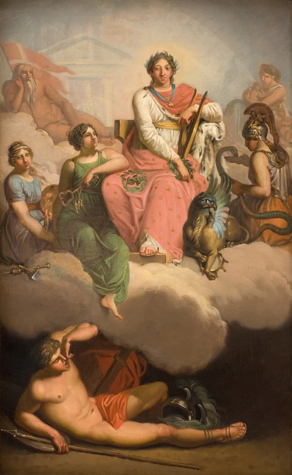 Frederik V as Patron of Science and the Arts, by Nicolai Abildgaard, oil, 1794
