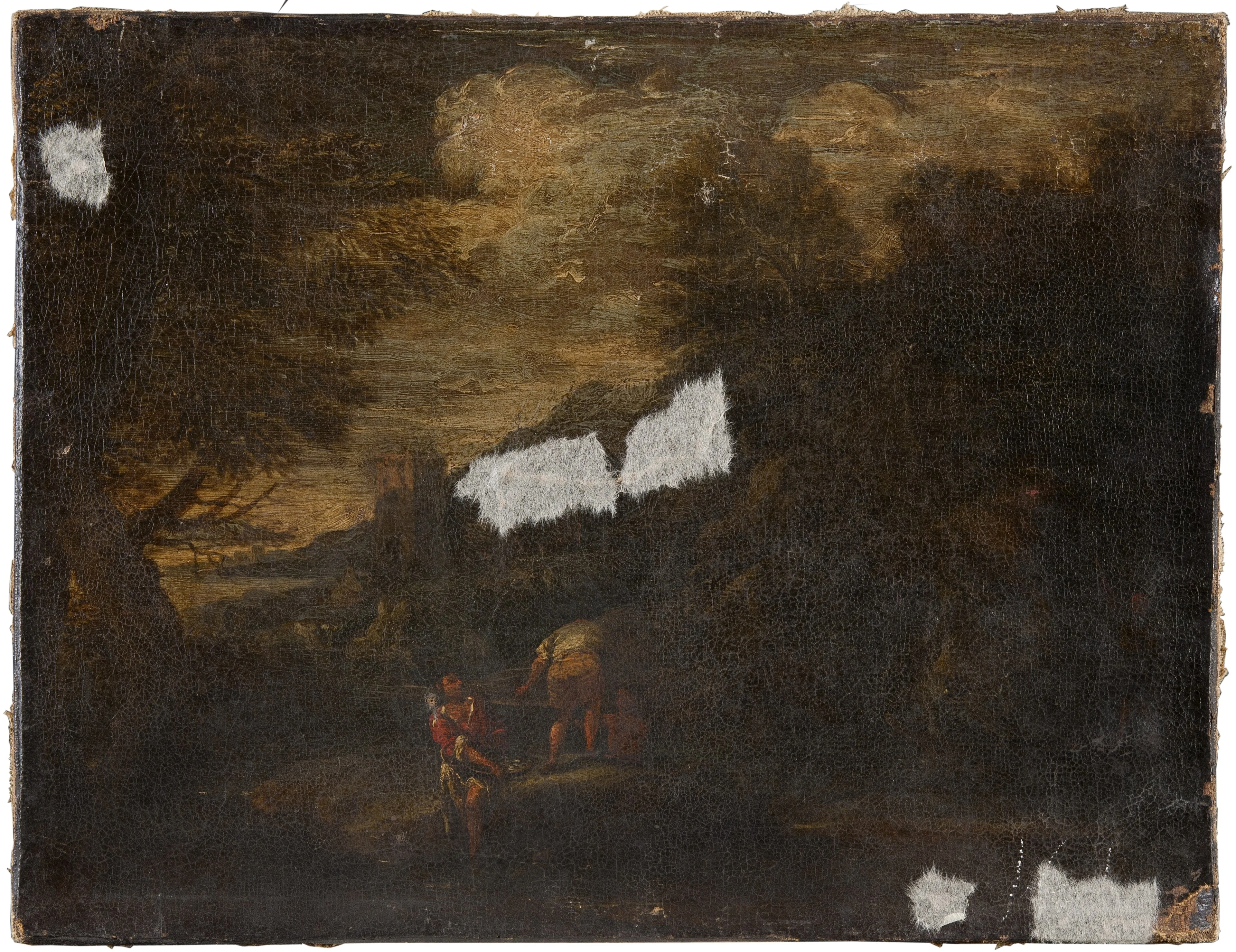 Landscape with a Ruin, detail