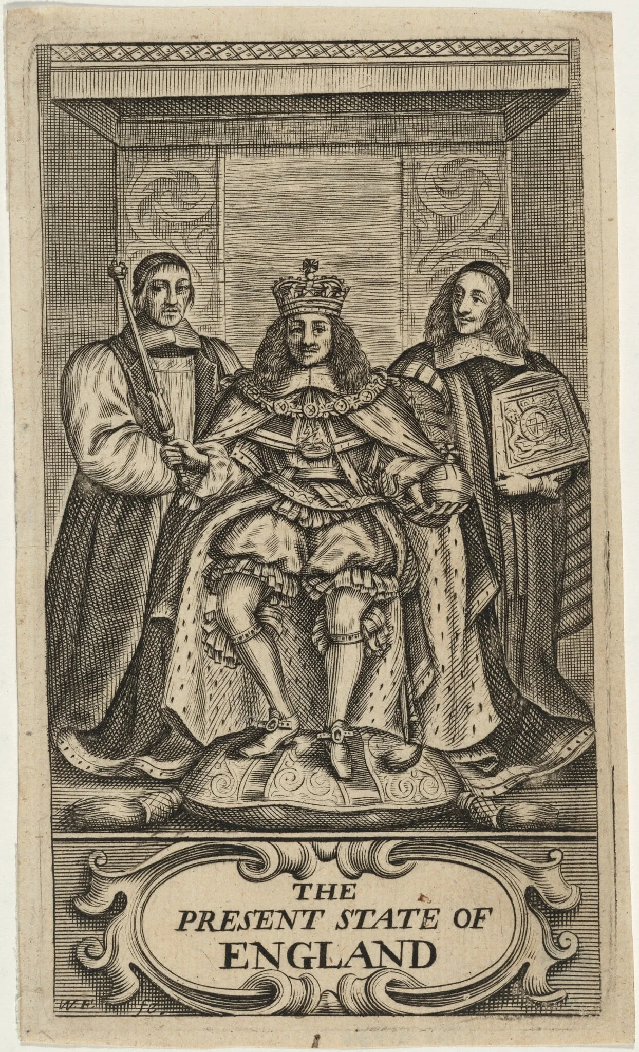 Title Page to The Edward Chamberlayne, The Present State of England, detail