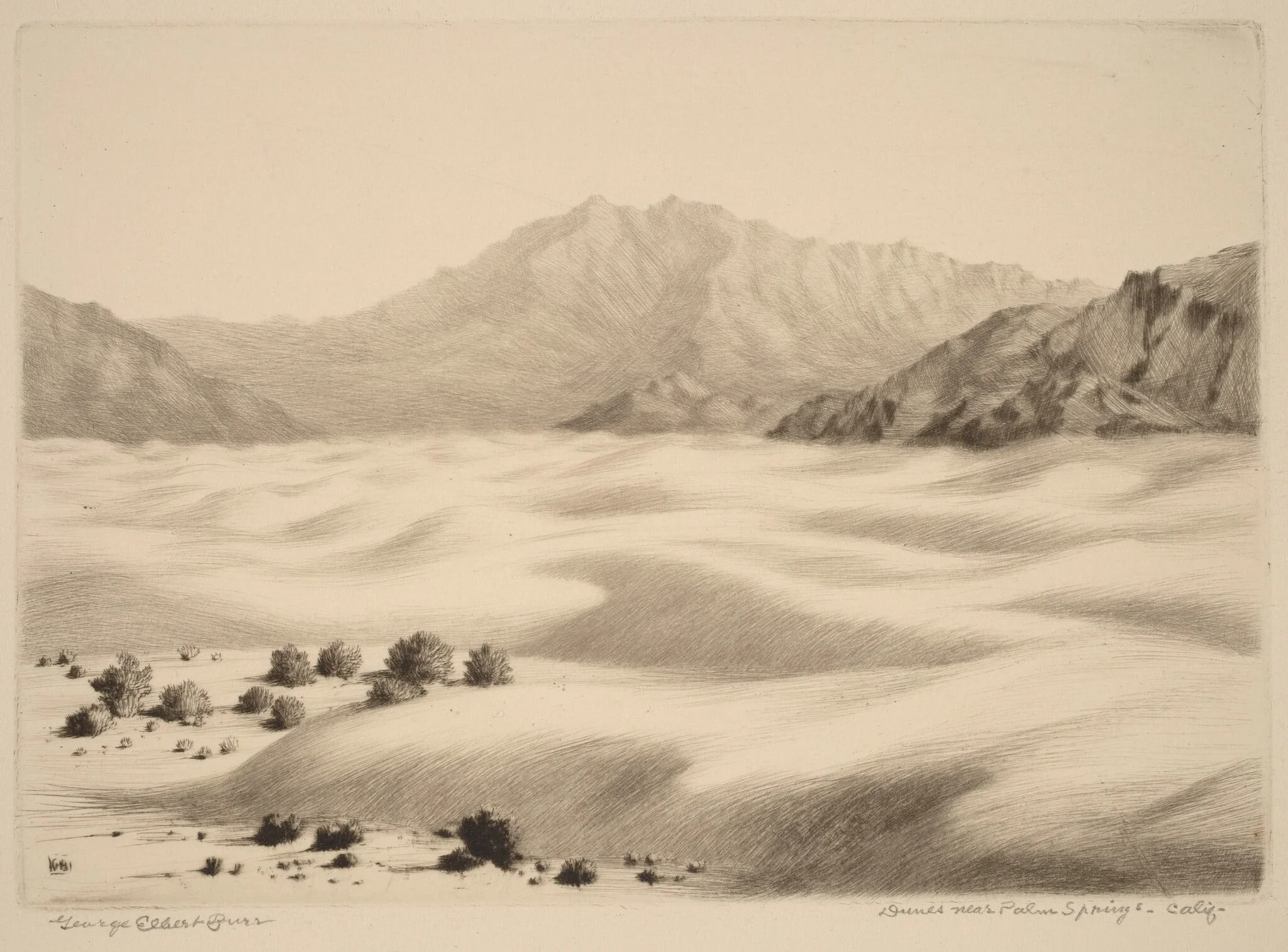 Dunes near Palm Springs, California (no.2), detail