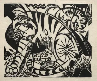 Tiger, by Franz Marc, 1912
