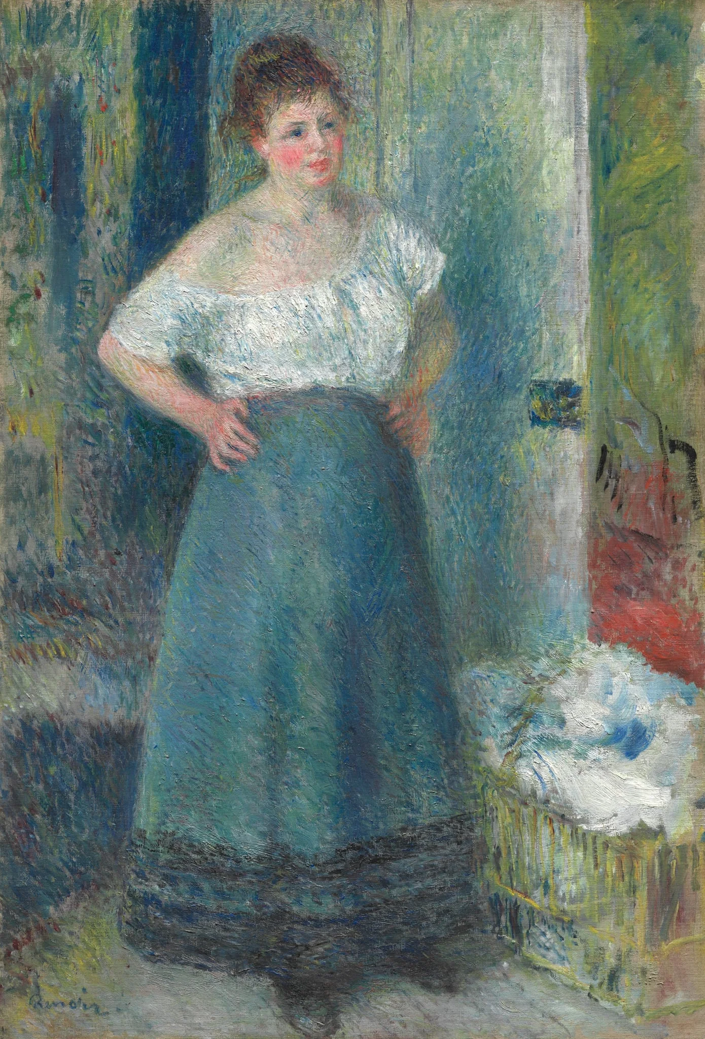 The Laundress, detail