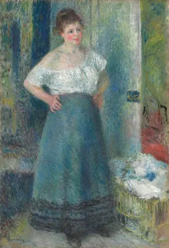 The Laundress, by Auguste Renoir, oil, 1878