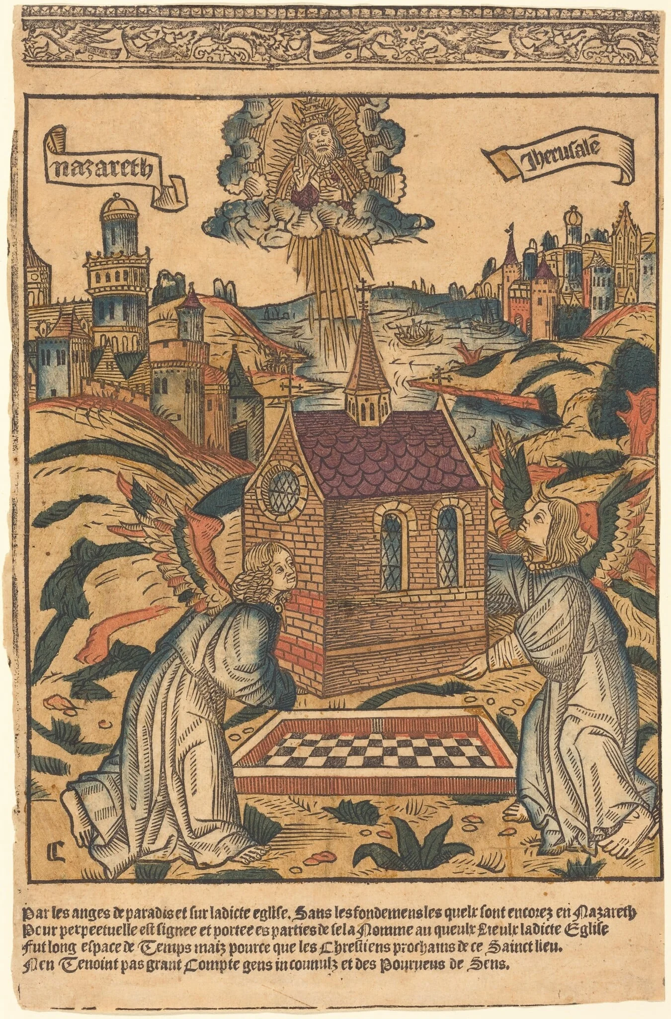 The Transportation of the Holy House of Loreto, detail