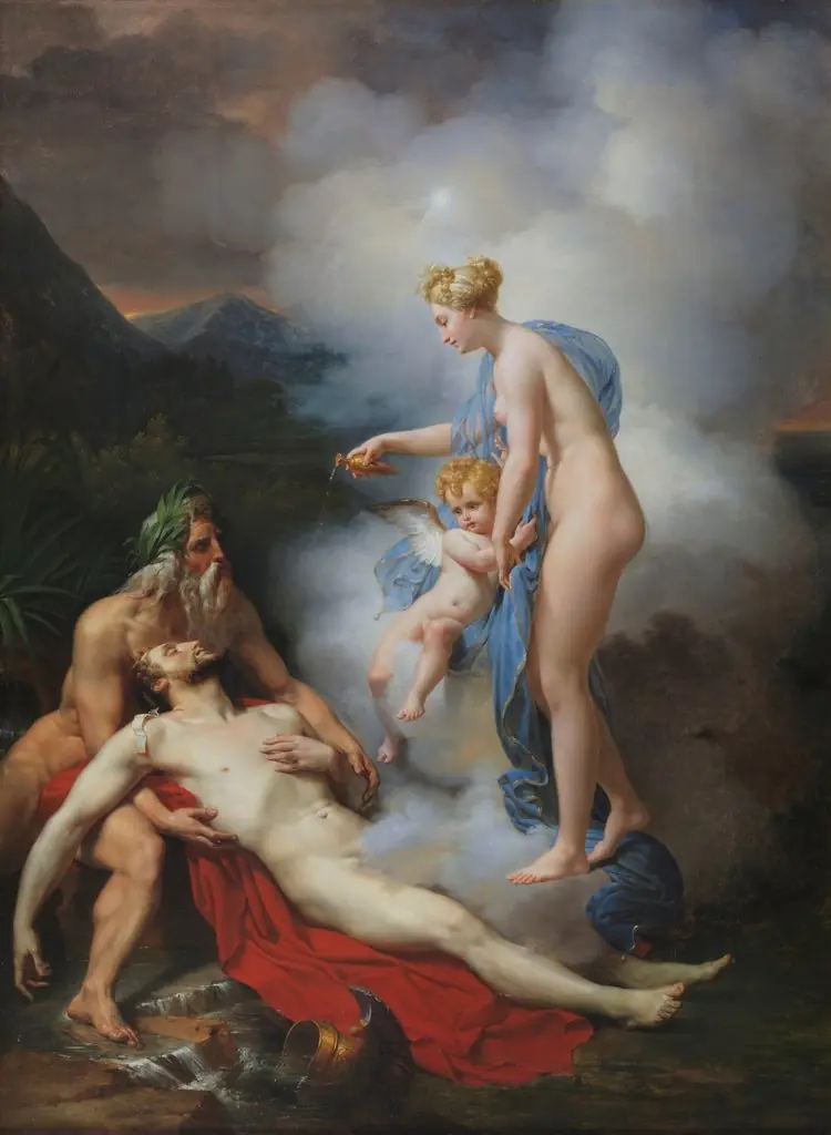 Aeneas Becomes a God, by Merry-Joseph Blondel, oil, 1820