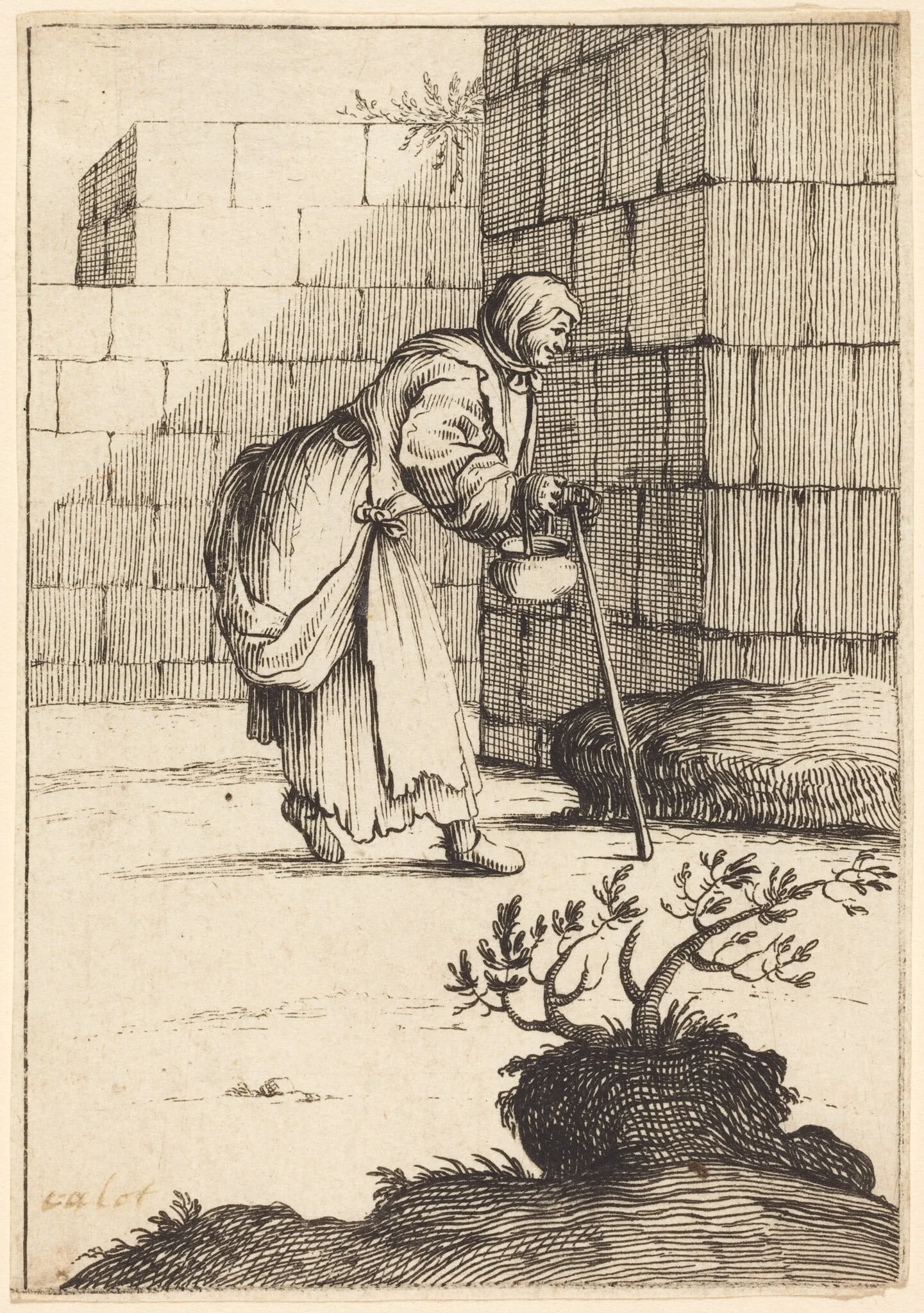Beggar Woman, detail