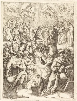 Paradise, by Jacques Callot, ink, 1610