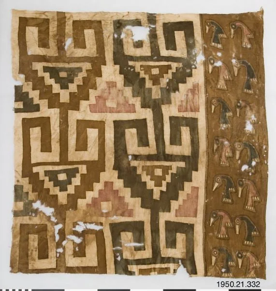 archaeological fragment, painting,, detail