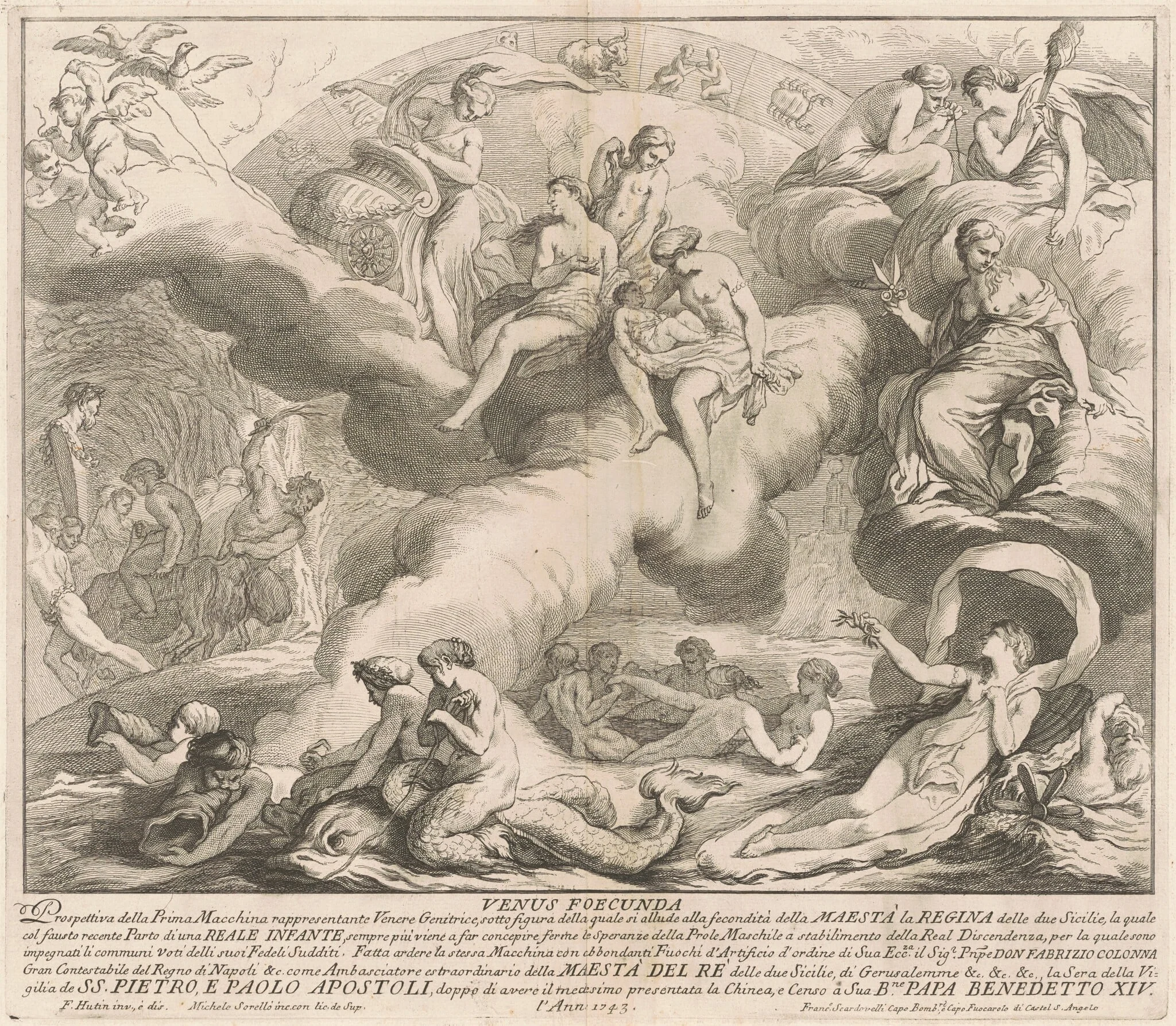The Prima Macchina for the Chinea of 1743: Venus Genetrix, detail