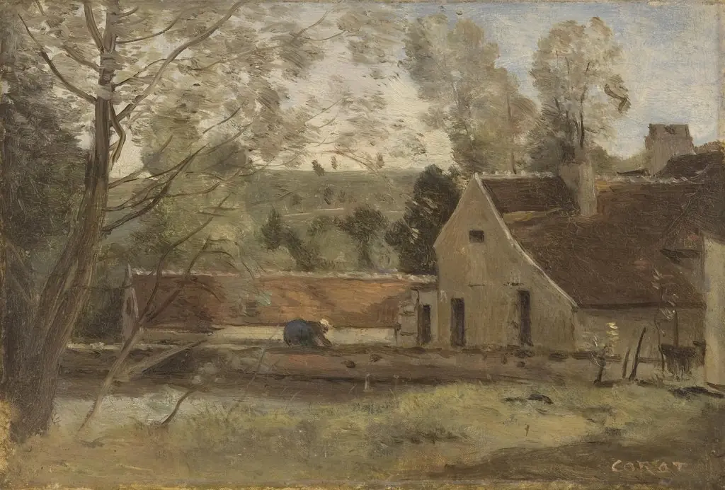 Château Thierry, by Jean Baptiste Camille Corot, oil, 1860