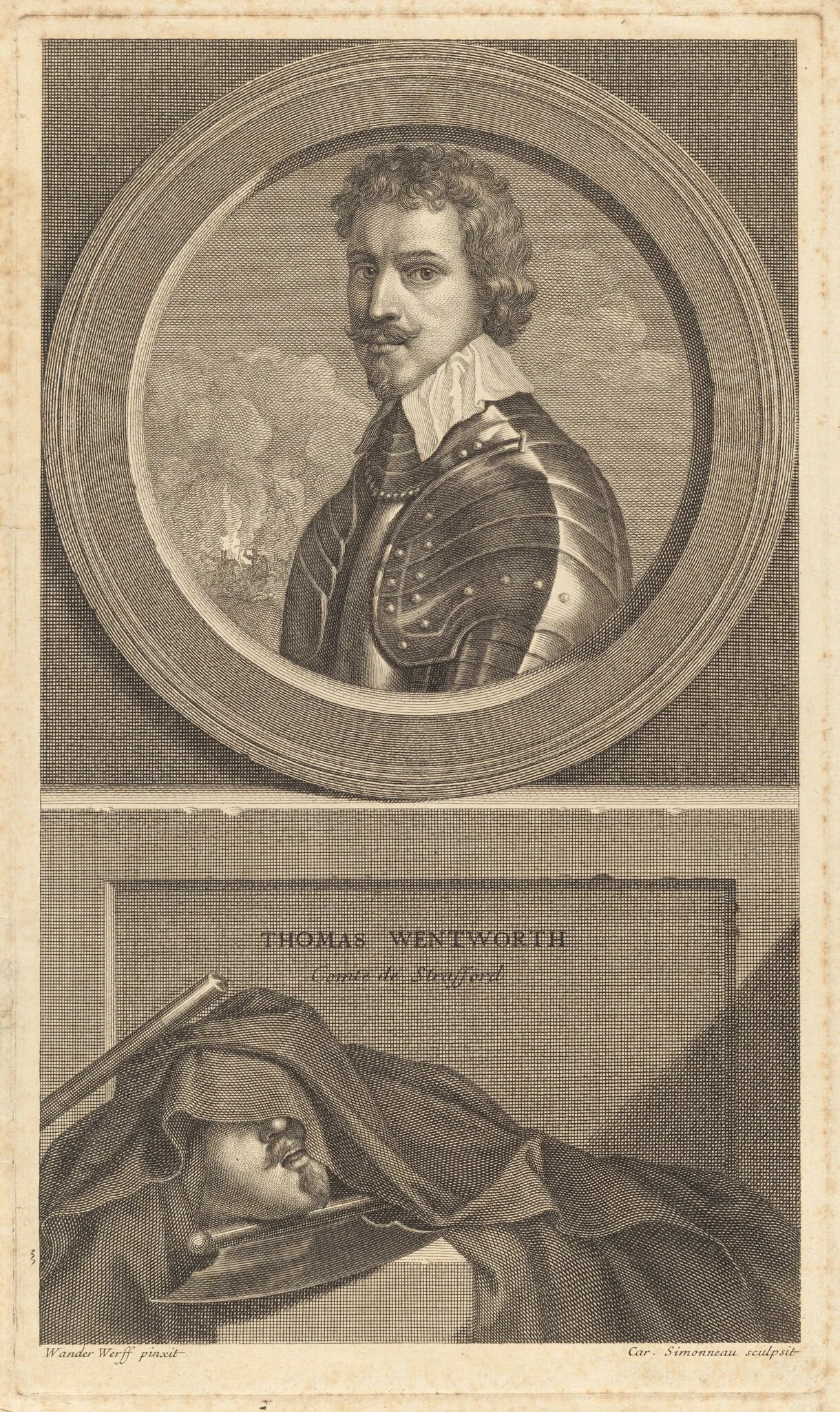 Thomas Wentworth, Comte de Strafford, detail
