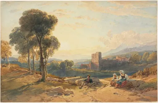 Landscape, Italy, by William Leighton Leitch, 1872
