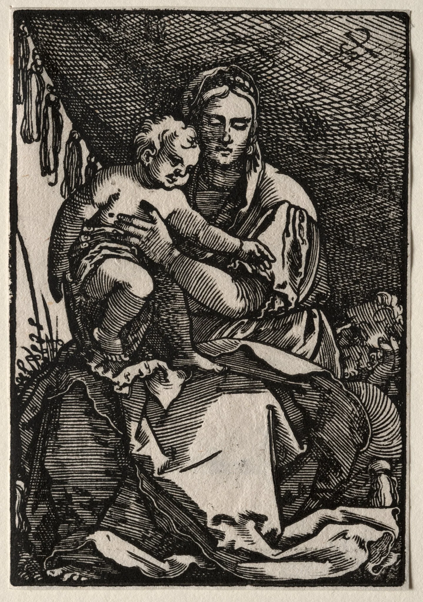 The Holy Family under a Tent, detail