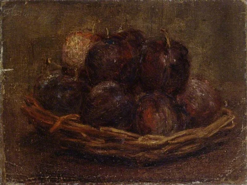 A Basket of Plums, detail