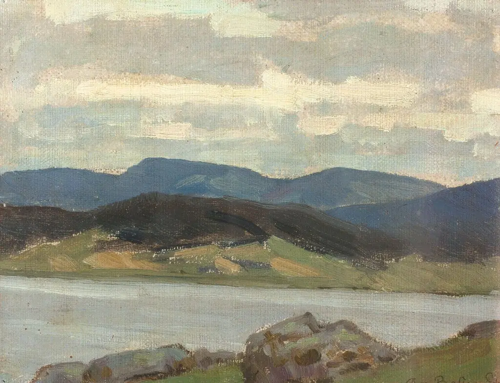 Sinyaya mountain and Kushva pond, by Apollinary Vasnetsov, unspecified, 1896