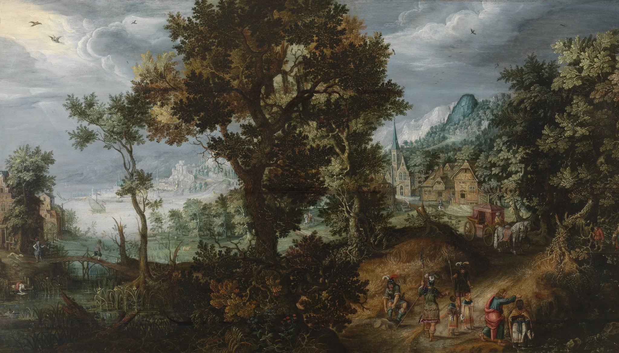 The Baptism of the Moorish Chamberlain, detail
