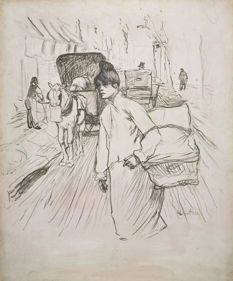 The Laundress, detail