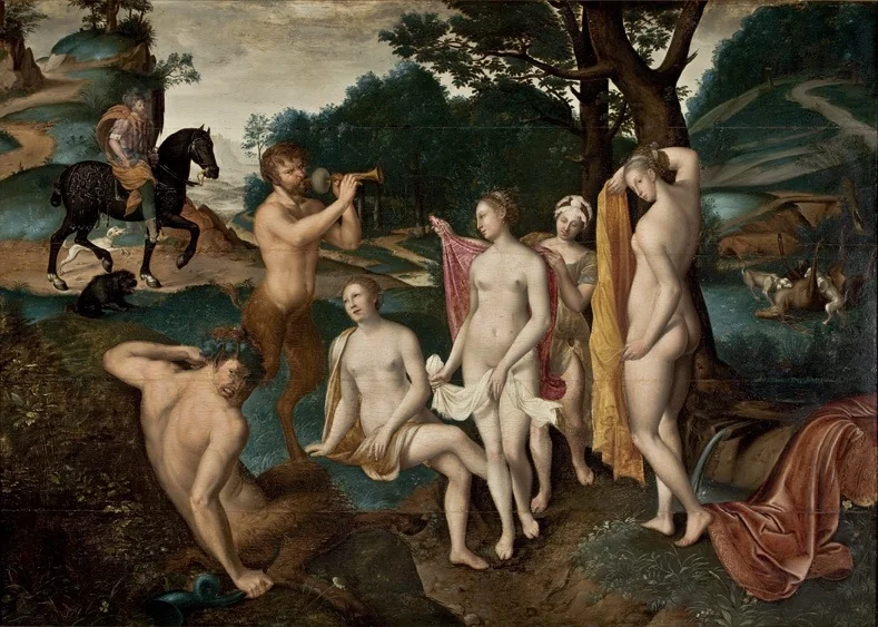 The Bath of Diana, detail