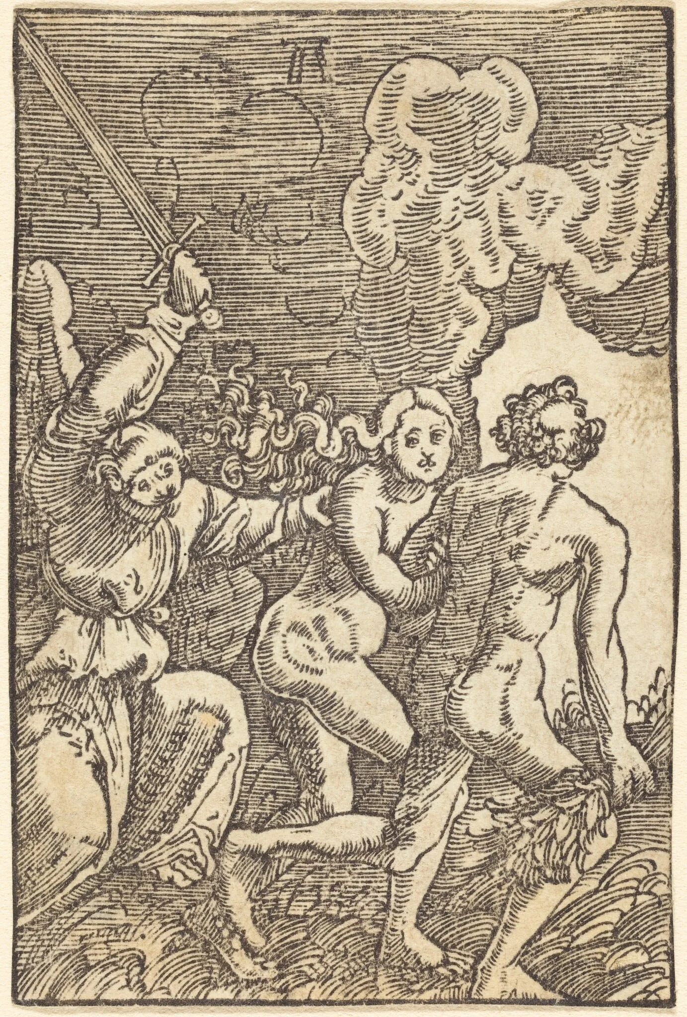 Expulsion from Paradise, detail
