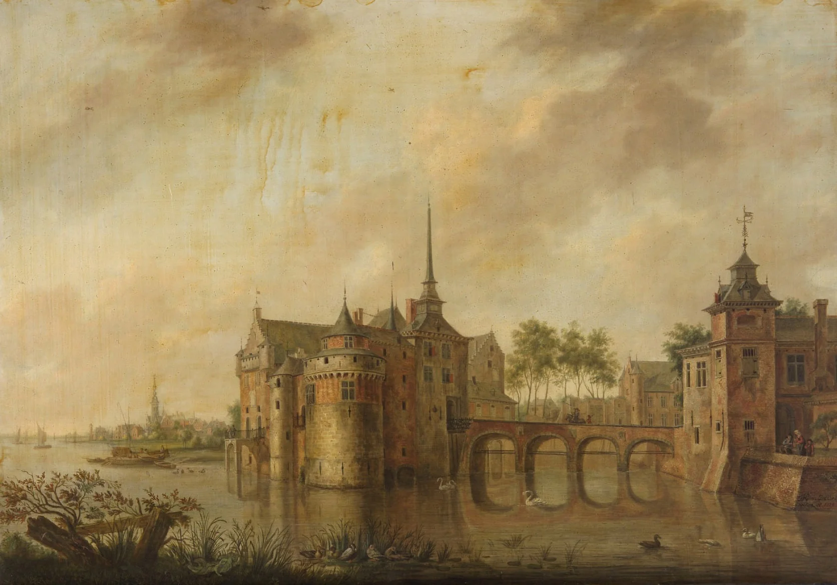 Schloß Temsch an der Schelde, detail