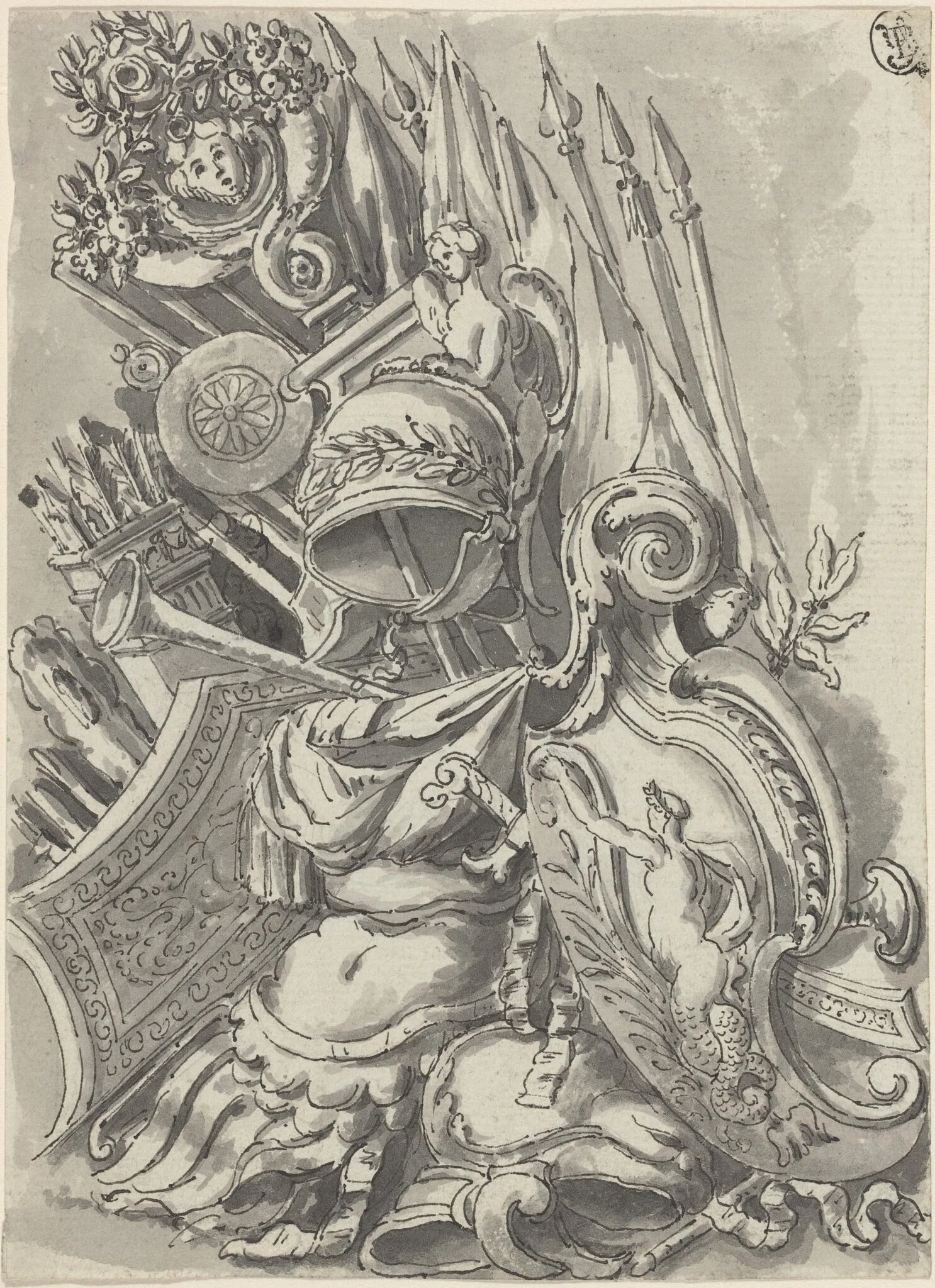 A Trophy of Arms, detail