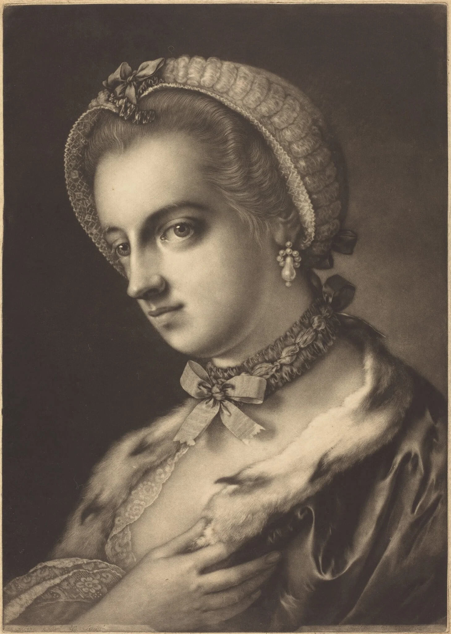 Imaginary Portrait of an English Beauty, detail