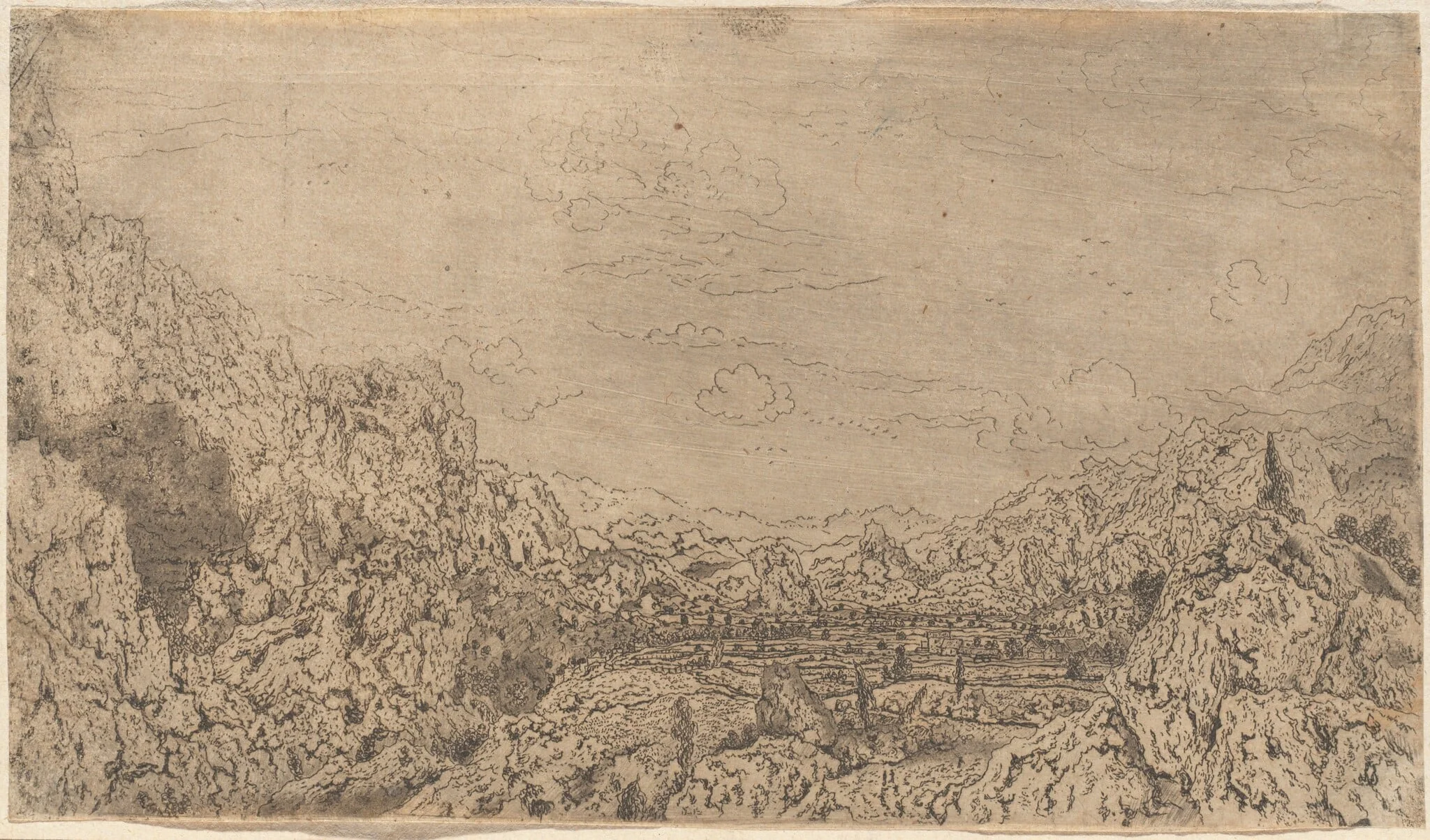 The Enclosed Valley, detail
