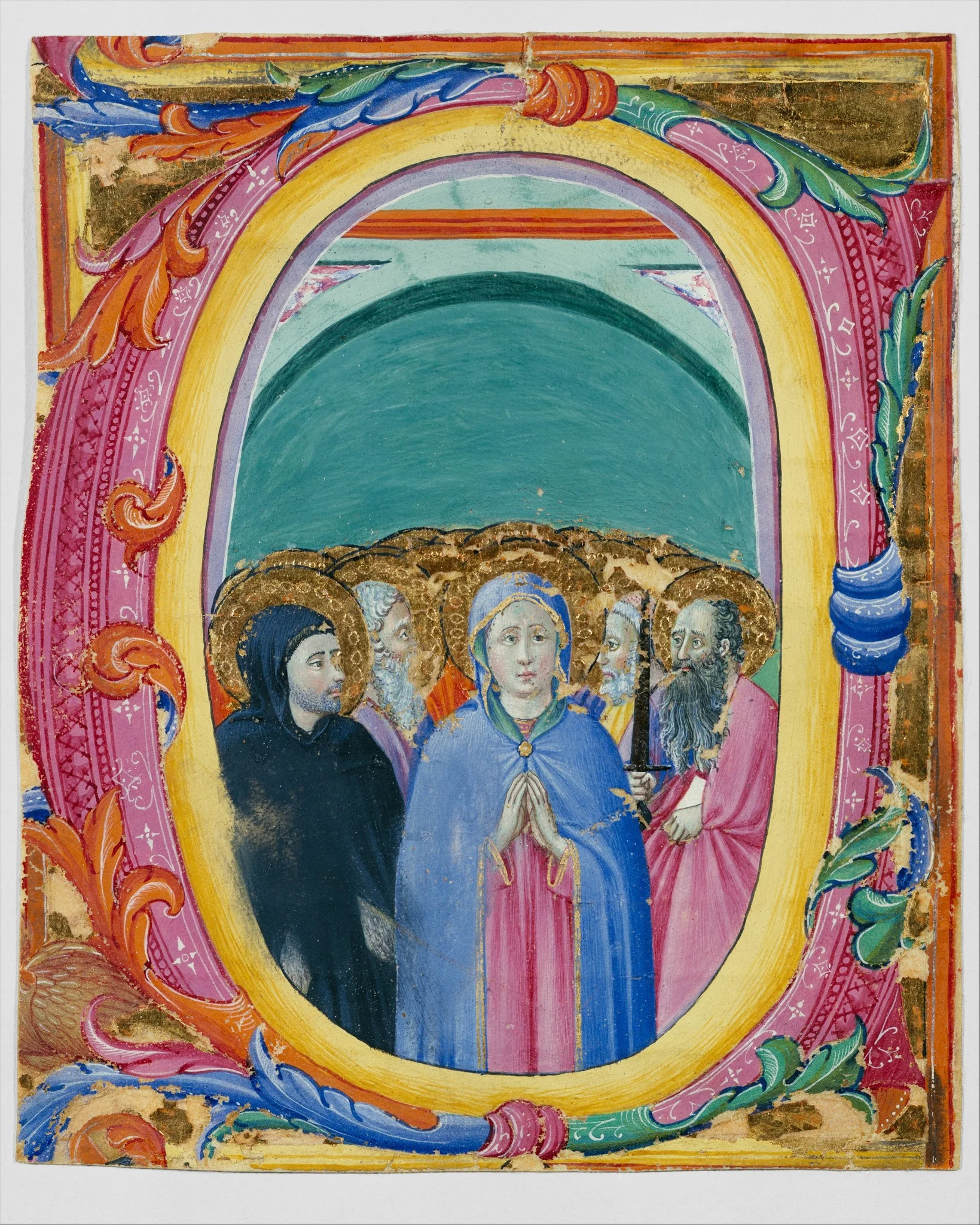 All Saints in an Initial E or O, detail