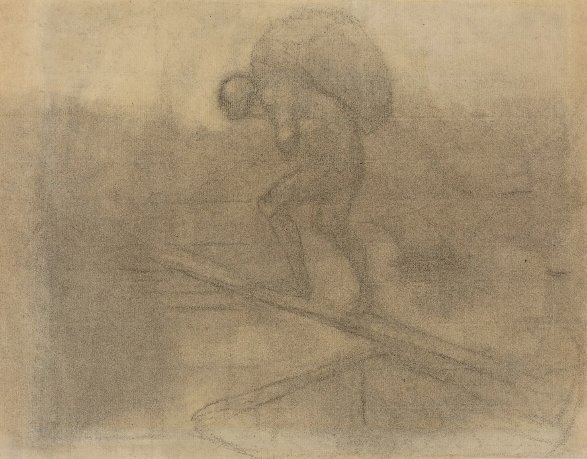 Man Carrying a Sack, detail